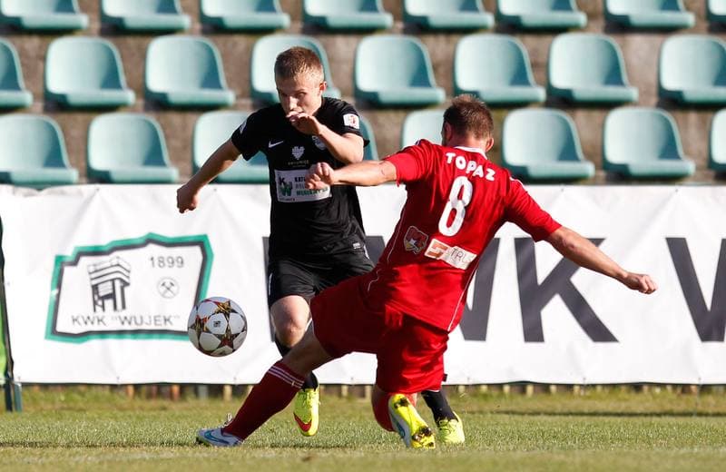 Football. I Liga. Rozwoj Katowice - Pogon Siedlce. 24.10.2015