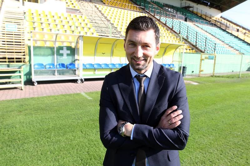 Football. GKS Katowice. Press Conference. 15.10.2018