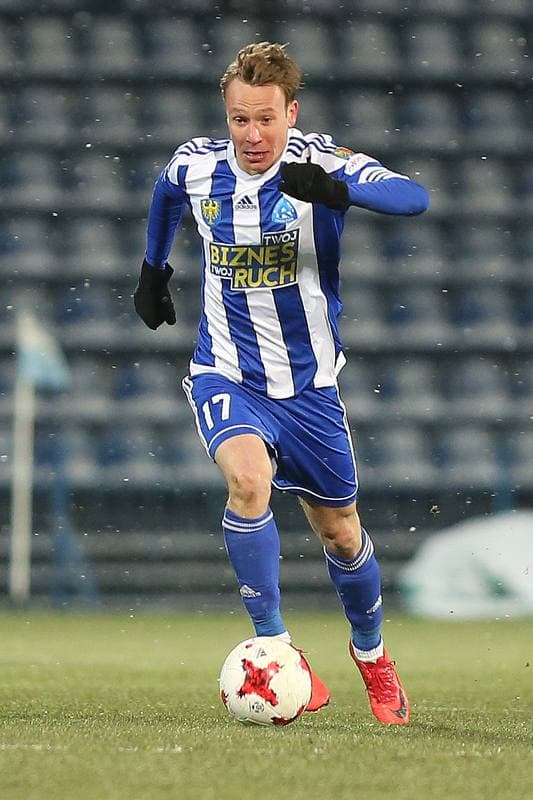 Football. Nice I Liga. Ruch Chorzow - Podbeskidzie Bielsko-Biala. 17.03.2018