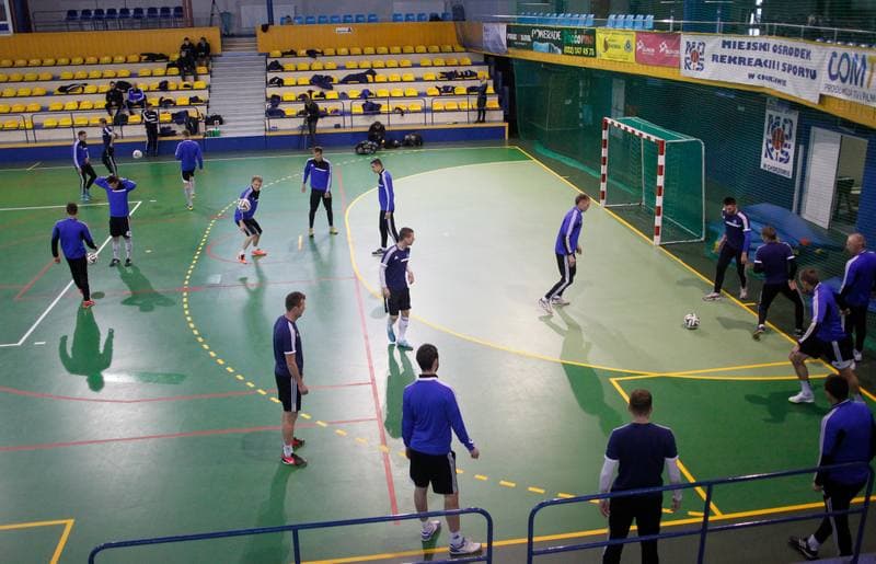 Football. Ruch Chorzow. Training. 05.01.2015