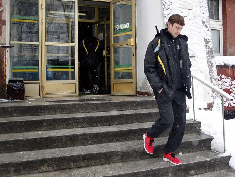 Football. GKS Katowice. Training. 09.02.2015