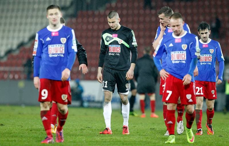 Football. T-Mobile Ekstraklasa. Cracovia Krakow - Piast Gliwice. 13.03.2015