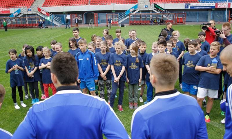 Football. Piast Gliwice. Press Conference. 27.05.2015