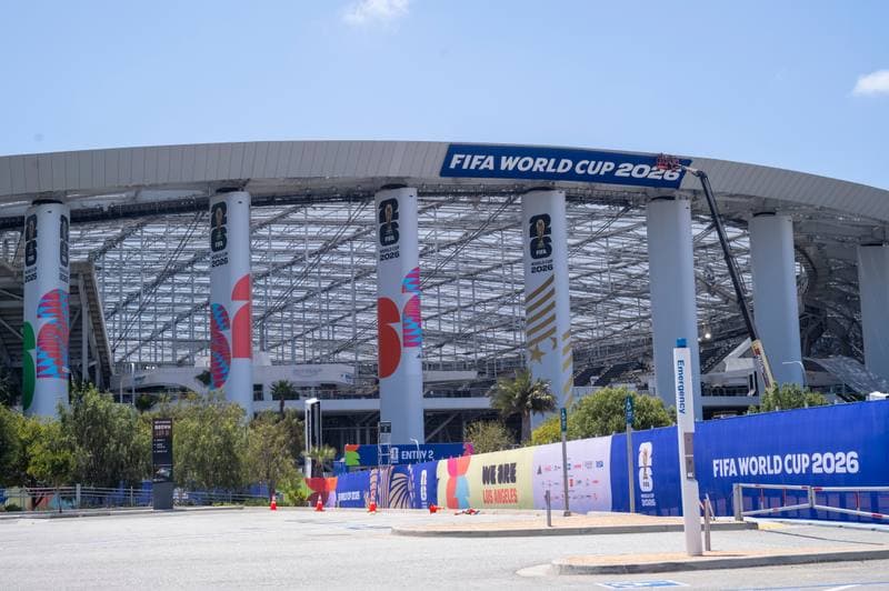 Football. World Cup 2026. Preparations in Los Angeles. 08.06.2026