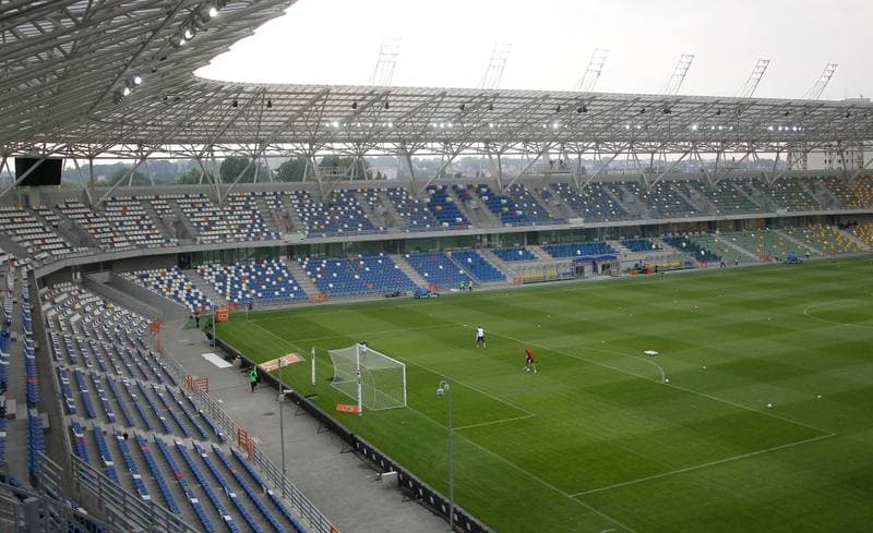Football. PKO BP Ekstraklasa. Podbeskidzie Bielsko Biala - Pogon Szczecin. 17.08.2015