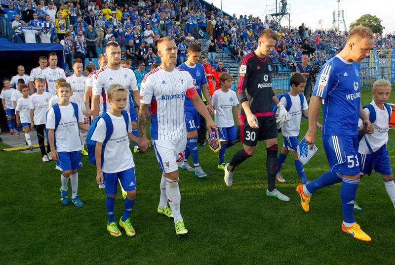 Football. T-Mobile Ekstraklasa. Ruch Chorzow - Gornik Zabrze. 04.10.2014