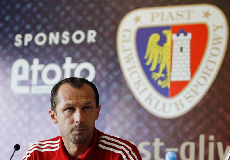 Football. Piast Gliwice. Press Conference. 17.09.2015