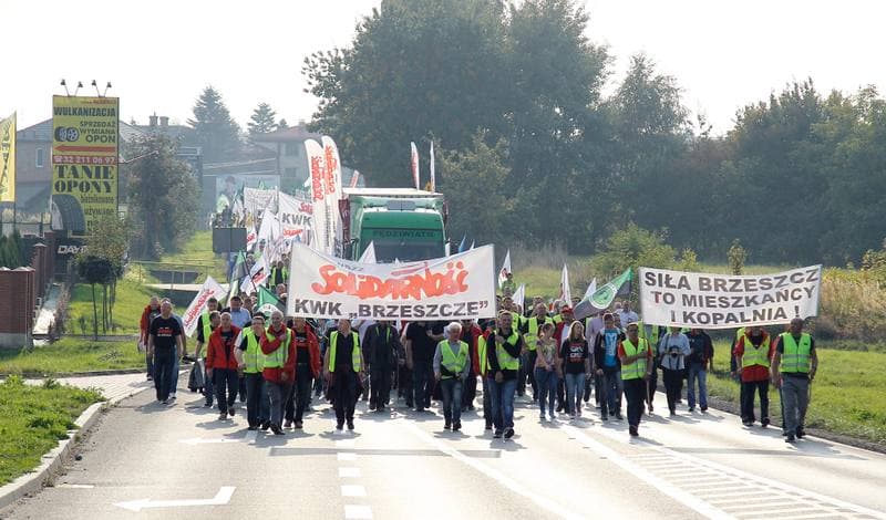 Mining. Protest. Brzeszcze. 05.10.2015