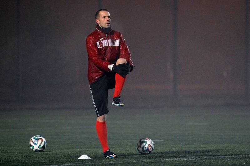 Football. Zaglebie Sosnowiec. Training. 11.01.2016