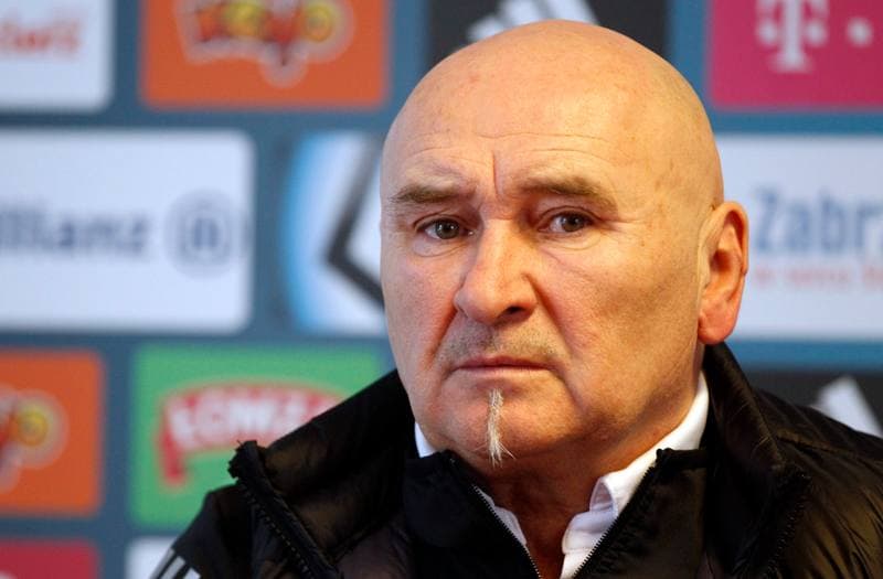 Football. Gornik Zabrze. Press Conference. 10.03.2016