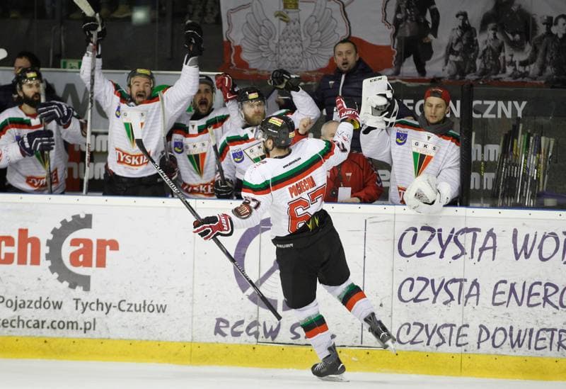 Ice Hockey. Polish Hockey League. GKS Tychy - Comarch Cracovia. 18.03.2016