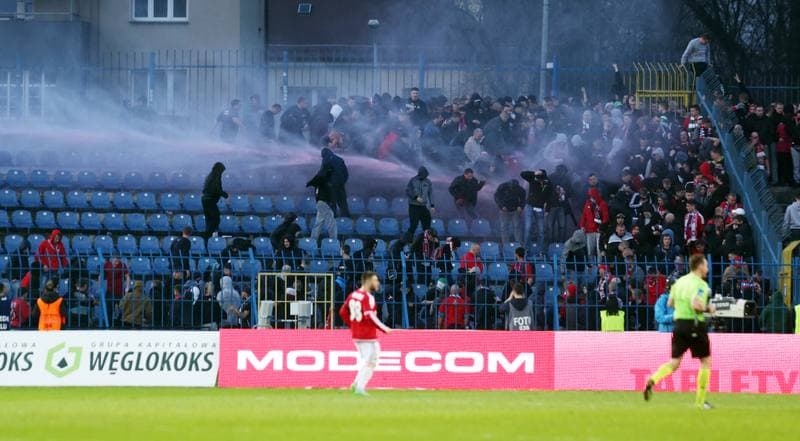 Football. Ekstraklasa. Ruch Chorzow - Wisla Krakow. 03.04.2016