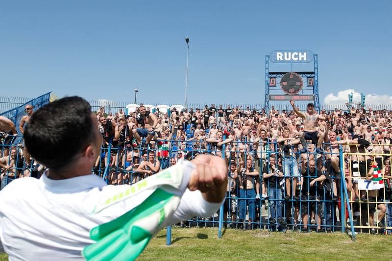 Football. Nice I Liga. Ruch Chorzow - Zaglebie Sosnowiec. 27.05.2018