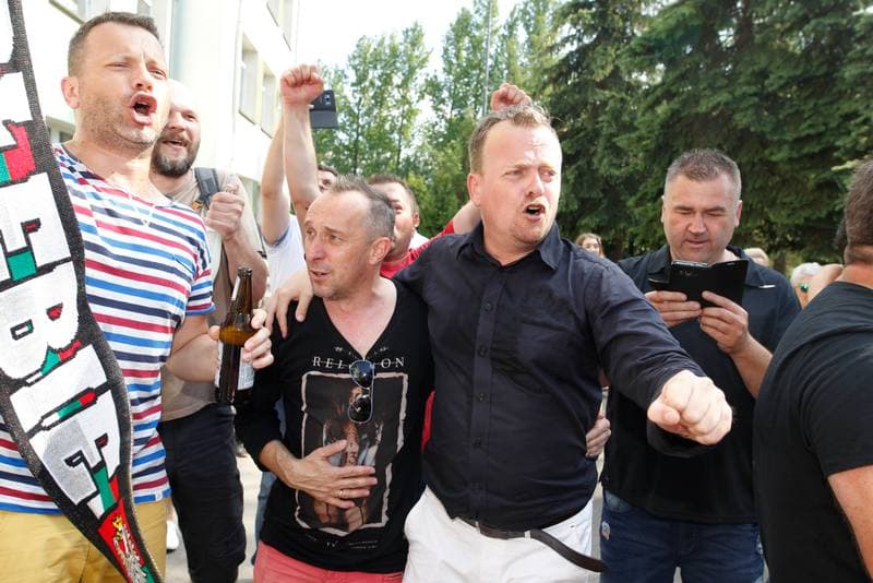 Football. Zaglebie Sosnowiec. Celebration. 27.05.2018