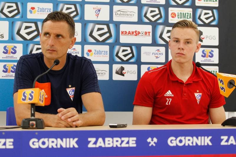 Football. Gornik Zabrze. Press Conference. 25.07.2018