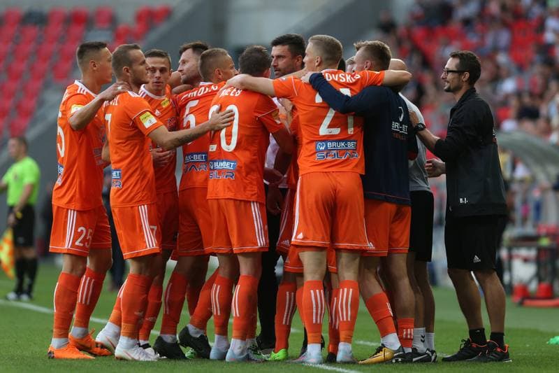 Football. Fortuna I Liga. GKS Tychy - Bruk-Bet Termalica Nieciecza. 11.08.2018