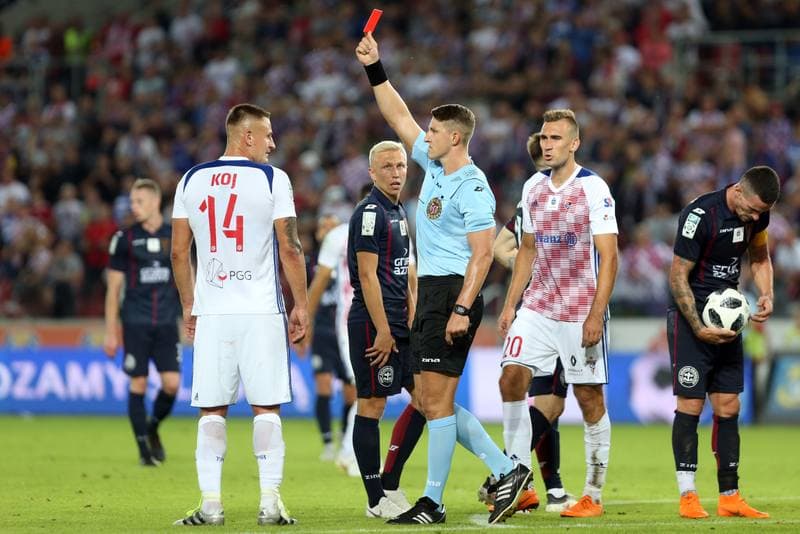 Football. Lotto Ekstraklasa. Gornik Zabrze - Pogon Szczecin. 31.08.2018