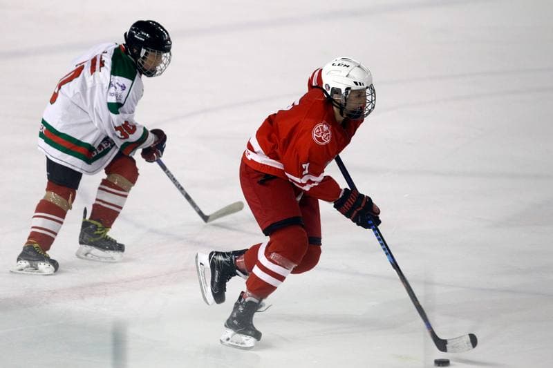 Ice Hockey. Slaska Liga Mlodzikow. UKS Zaglebie Sosnowiec - Reprezentacja Polski Kobiet. 13.09.2018