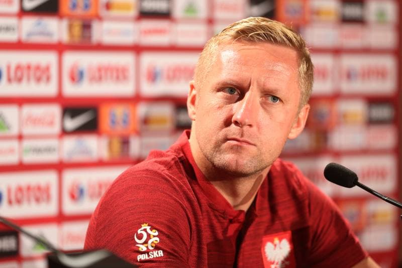 Football. Poland national team. Training. 09.10.2018