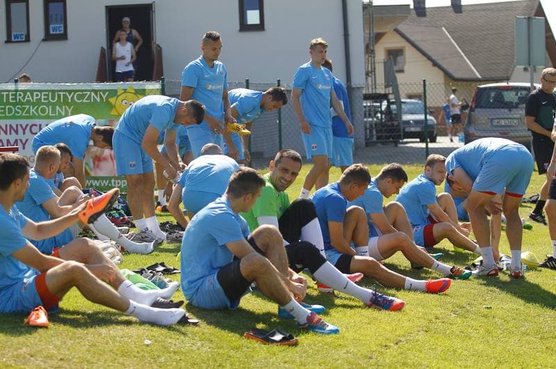 Football. Termalica Bruk-Bet Nieciecza. Training. 03.07.2015
