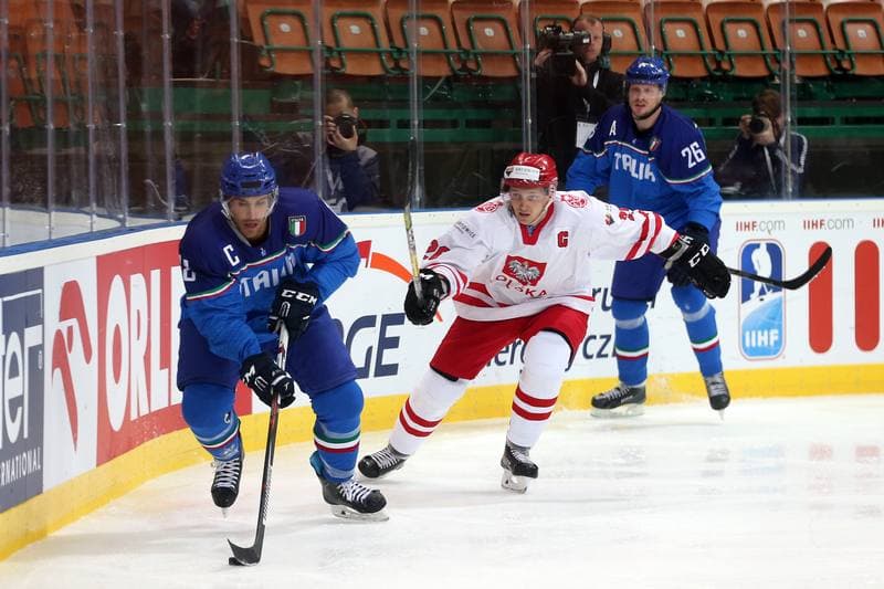 Ice Hockey. World Championship Division 1A. Italy - Poland. 23.04.2016