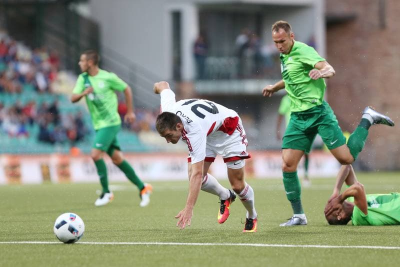 Football. Champions League. AS Trencin - Olimpija Ljubljana. 20.07.2016