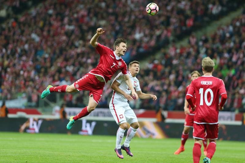 Football. World Cup Qualifiers. Poland - Denmark. 08.10.2016
