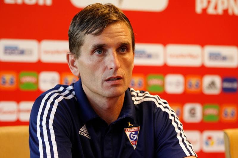 Football. Gornik Zabrze. Press Conference. 14.10.2016