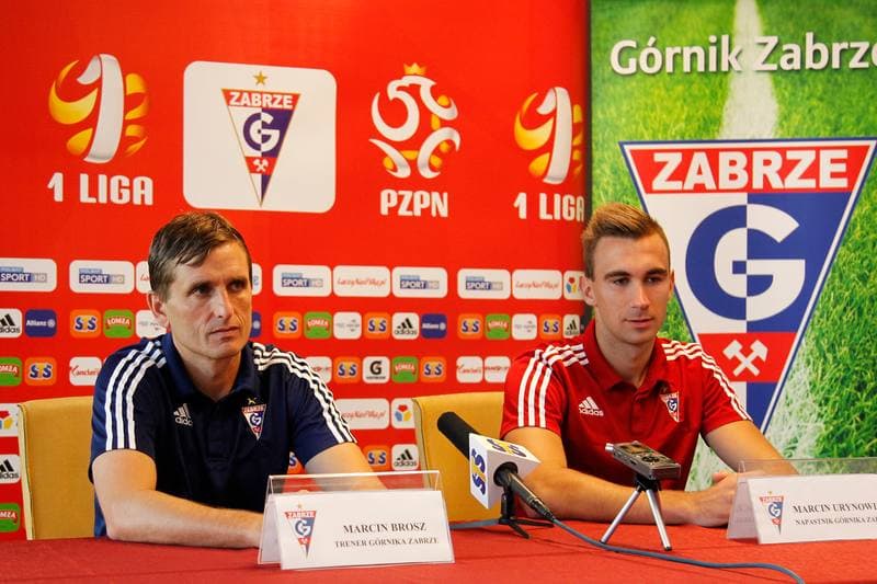Football. Gornik Zabrze. Press Conference. 14.10.2016
