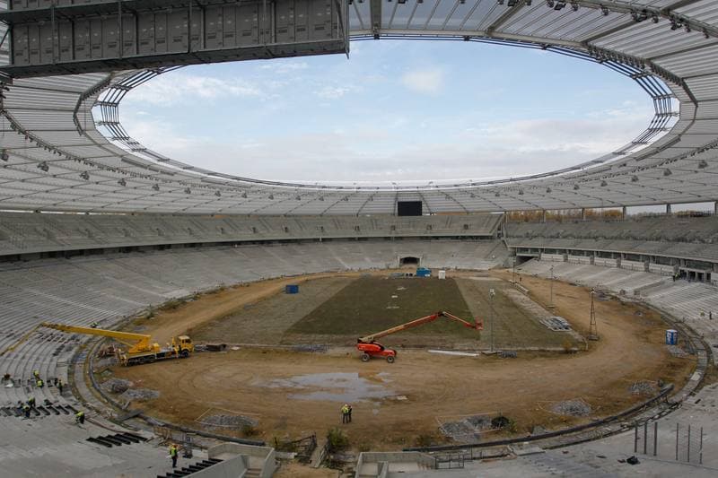 Football. Stadion Slaski. Construction. 24.10.2016