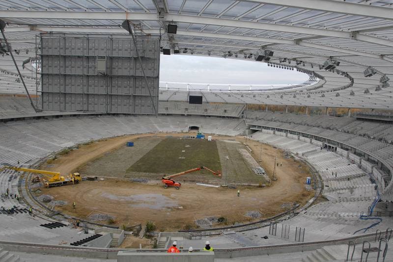 Football. Stadion Slaski. Construction. 24.10.2016