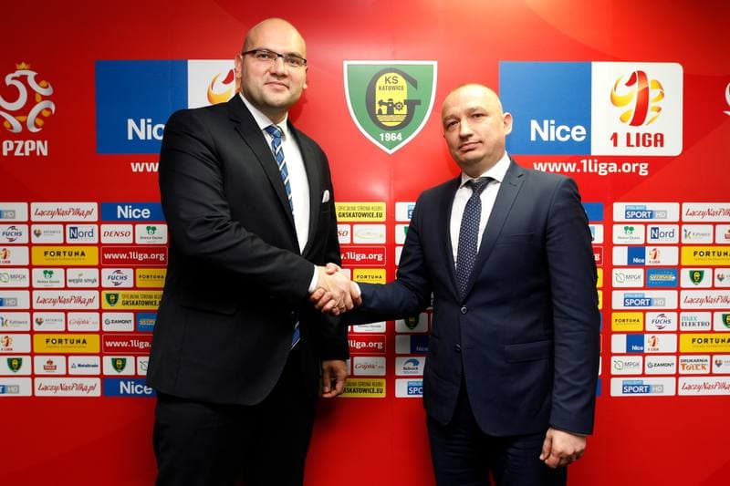 Football. GKS Katowice. Press Conference. 03.11.2017