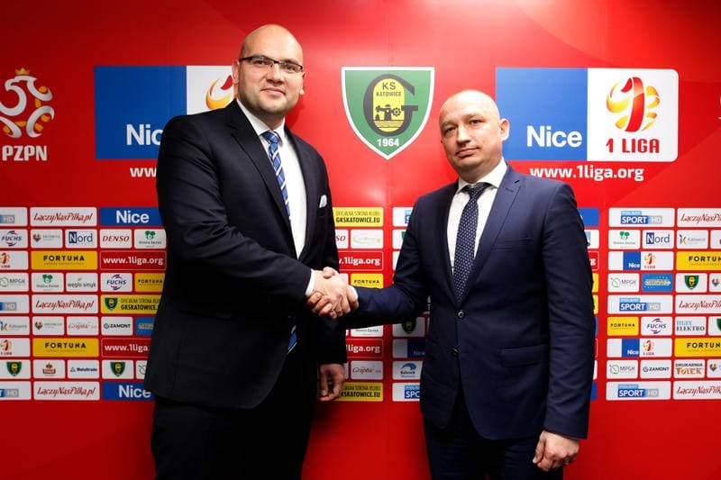 Football. GKS Katowice. Press Conference. 03.11.2017