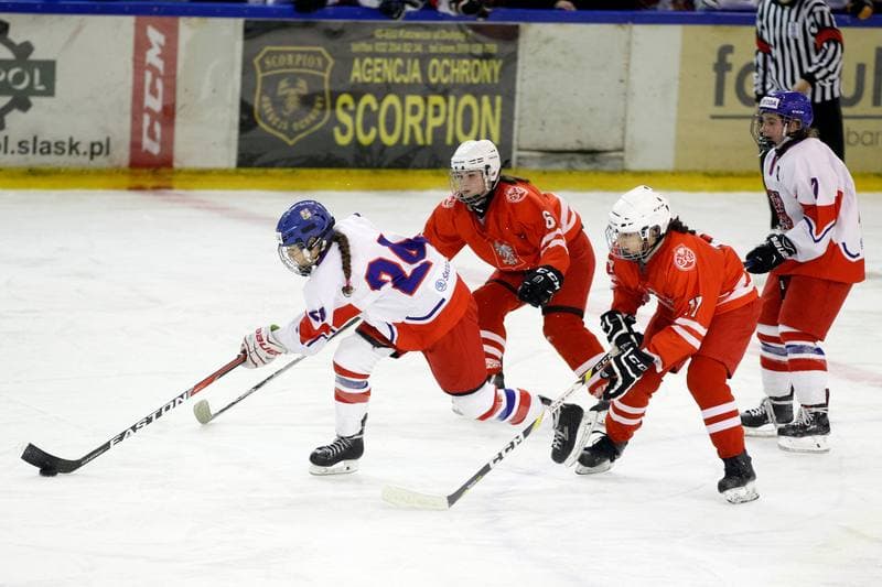 Ice Hockey. Women's U18 Olympic Hopes Tournament. Poland - Czech Republic. 15.12.2017
