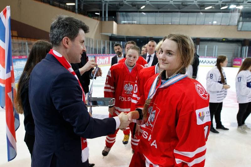Ice Hockey. Women's U18 World Championship Division 1B. Poland - Great Britain. 12.01.2018