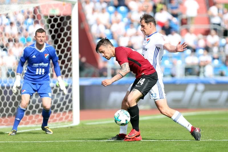 Football. HET Liga. Banik Ostrava - AC Sparta Prague. 28.04.2018