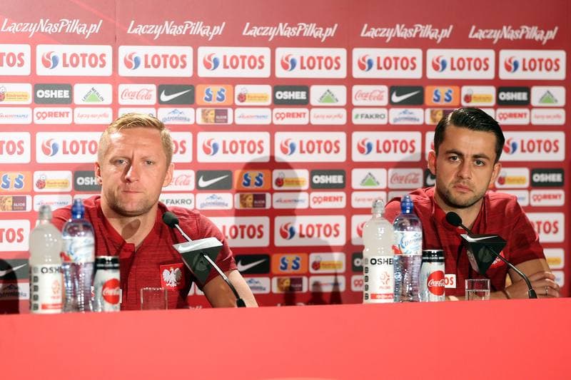 Football. Poland national team. Training. 09.10.2018