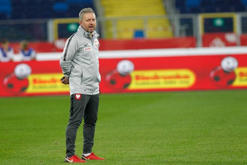 Football. Poland national team. Training. 10.10.2018