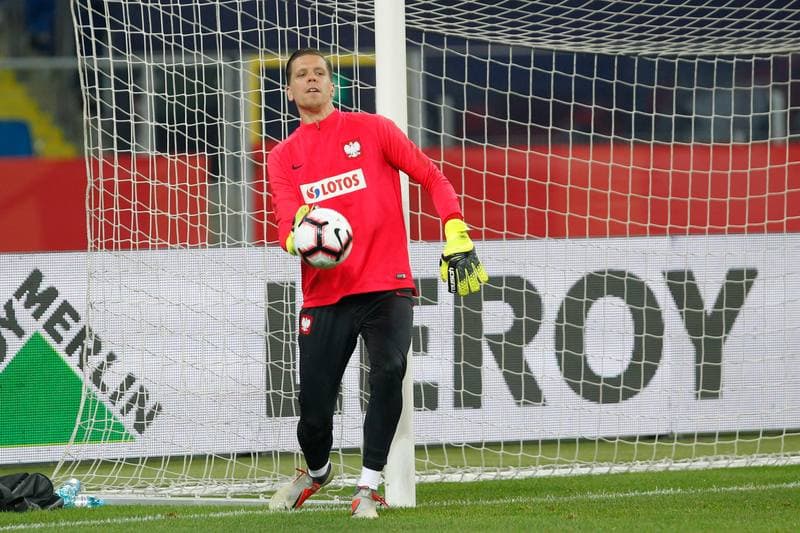 Football. Poland national team. Training. 10.10.2018