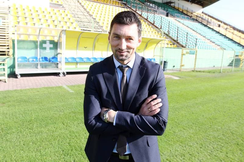 Football. GKS Katowice. Press Conference. 15.10.2018