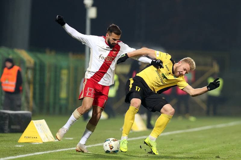 Football. Fortuna I Liga. GKS Katowice - LKS Lodz. 28.11.2018