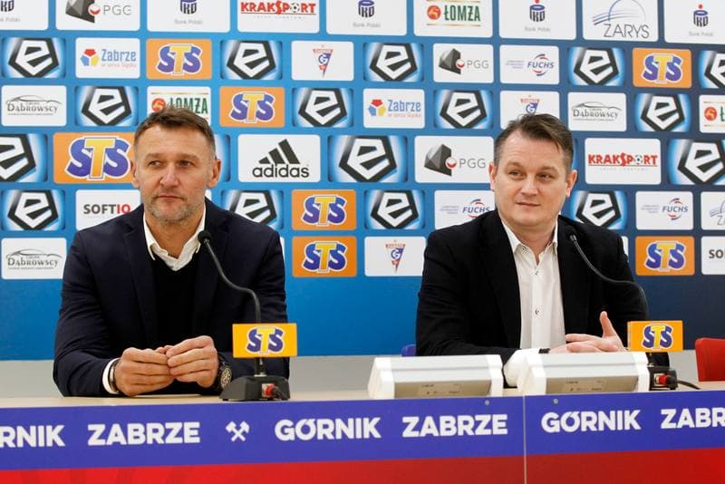 Football. Gornik Zabrze. Press Conference. 13.12.2018
