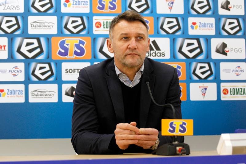 Football. Gornik Zabrze. Press Conference. 11.01.2019