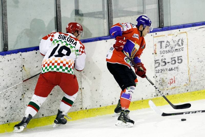 Ice Hockey. Polska Hokej Liga. Zaglebie Sosnowiec - Weglokoks Kraj Polonia Bytom. 13.01.2019