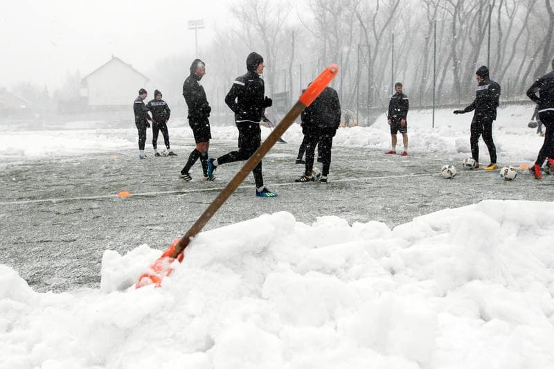Football. GKS Katowice. Training. 14.01.2019