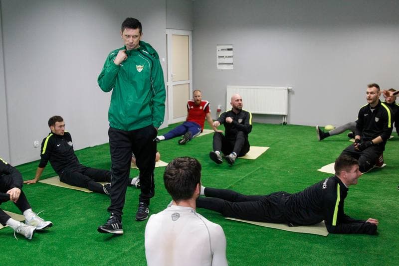 Football. Rozwoj Katowice. Training. 04.01.2017