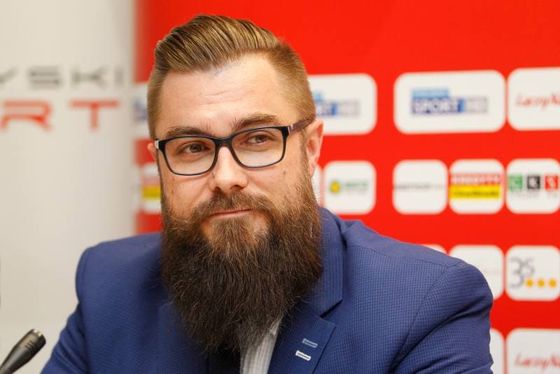 Football. GKS Tychy. Press Conference. 16.02.2017
