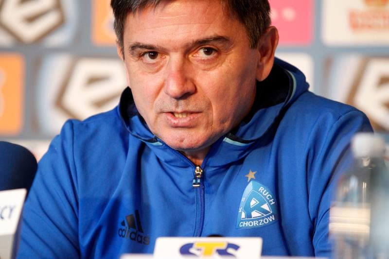 Football. Ruch Chorzow. Press Conference. 09.03.2017