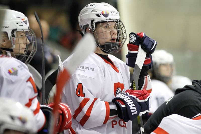 Ice Hockey. Women's World Championship. Poland - Slovakia. 08.04.2017