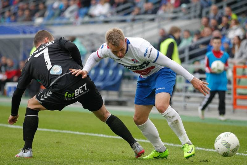 Football. Nice I Liga. Podbeskidzie Bielsko-Biala - GKS Tychy. 13.05.2017